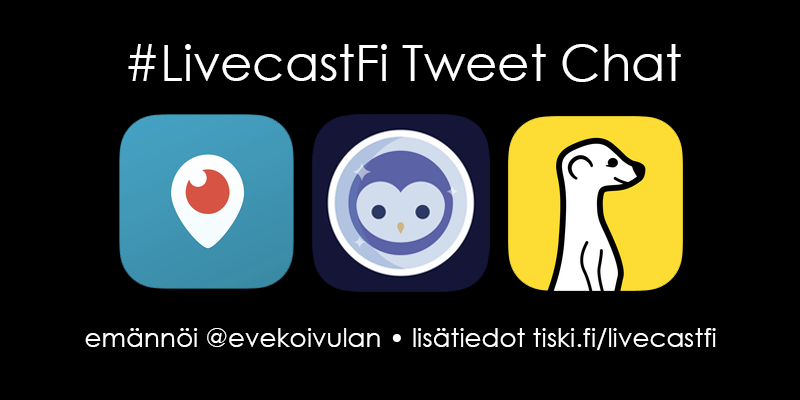 tiistaina 1.12. #LivecastFi Tweet Chat