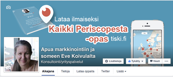 Facebook-kansikuvan mitat ovat 828 x 315 px